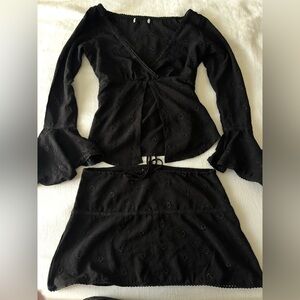 Frankie’s bikinis eyelet set top and skirt